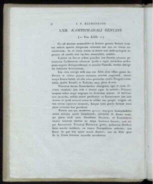 LXII. Kamtschadali Genuini. (Tab. LXII.)