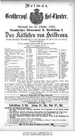 Das Käthchen von Heilbronn