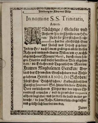 Textus; Exordium; Tractatio prioris.