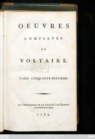 T. 58 = T. 7: Recueil Des Lettres De M. De Voltaire. 1763-1764.