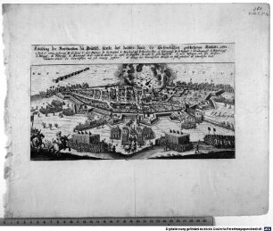 Abbildung der Fortification Zu Deutsch, sambt deß daselbs durch die Schwedischen geschehenen Einfalls. 1632.