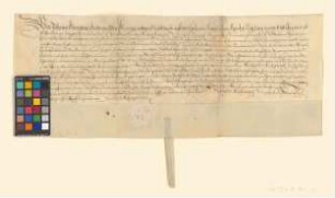 Bestätigung Johann Georgs, Markgraf von Brandenburg, zur Obligation über 1000 Taler, die Moritz v. Soden den Städten Brandenburg (Alt- und Neustadt), Berlin, Cölln, Frankfurt (Oder), Prenzlau und Ruppin leiht.