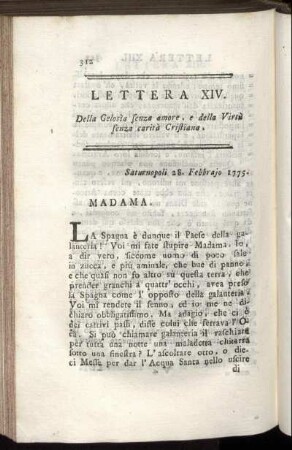 Lettera XIV.
