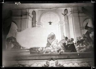 Schloßkirche; Deckenbild unter der Musikempore