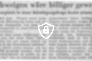 Schweigen wäre billiger gewesen