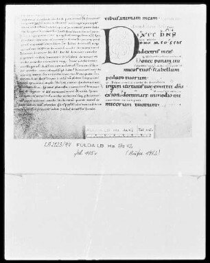 Psalmenkommentar — Initiale D, Folio 115verso