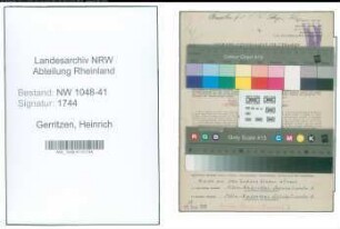 Entnazifizierung Heinrich Gerritzen , geb. 03.05.1914 (Hauer)