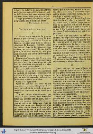Une demande en mariage.