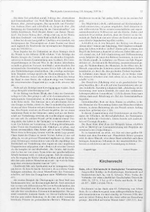 Kirchenrecht