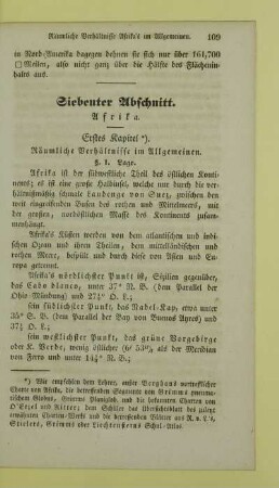 Siebenter Abschnitt. Afrika