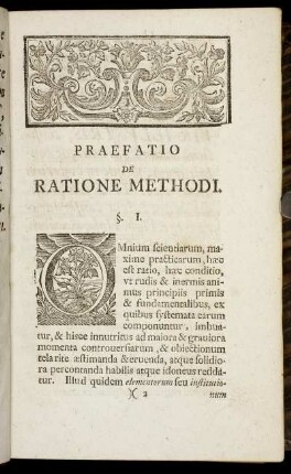 Praefatio De Ratione Methodi.