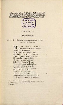 Oeuvres complètes Oeuvres complètes de Eustache Deschamps, 9
