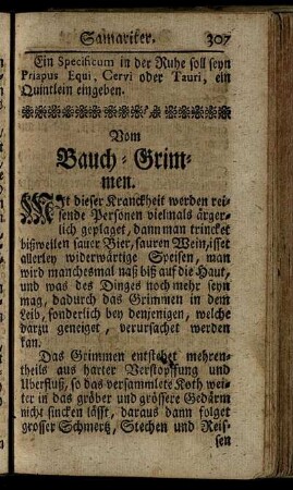 Vom Bauch-Grimmen - Von allerley Wasser-Traencken [...]