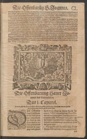 Die Offenbarung Sanct Joannis des Evangelisten.