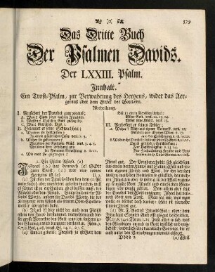 579-593, Der LXXIII. Psalm