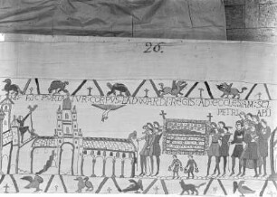 Der Teppich von Bayeux — 24. Szene: Die Beisetzung König Edwards