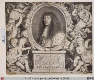Bildnis Ludwig (Louis) XIV., König von Frankreich und Navarra (reg. 1643(61)-1715)