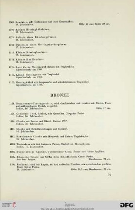 Bronze (Nr. 1178-1245)