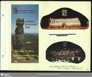 Programm zum Jahreskonzert 1995