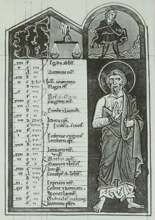 Psalterium, Monatsbild September: September (mit Tierkreiszeichen, Monatsbeschäftigung (Aussaat)