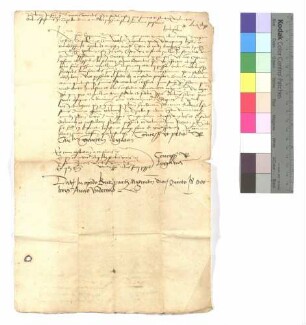 Indulgenzbrief für die Kapelle in Kirchberg.