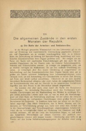 XIV. Die allgemeinen Zustände in den ersten Monaten der Republik