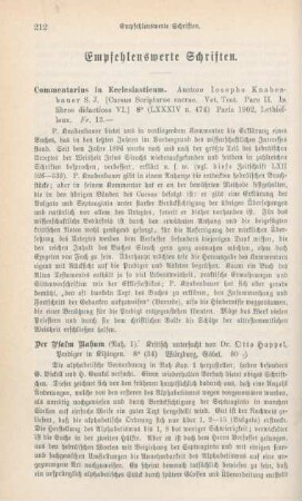 212-228 Empfehlenswerthe Schriften