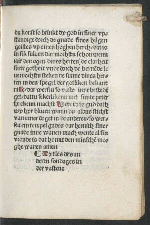 Dyt les des anderen sondages in der vastene