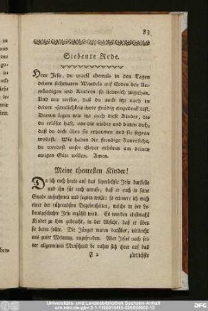 Siebente Rede.
