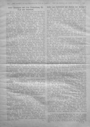 Ueber das Schwinden und Quellen des Holzes.
