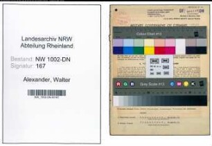 Entnazifizierung Walter Alexander, geb. 22.11.1903 (Angestellter)