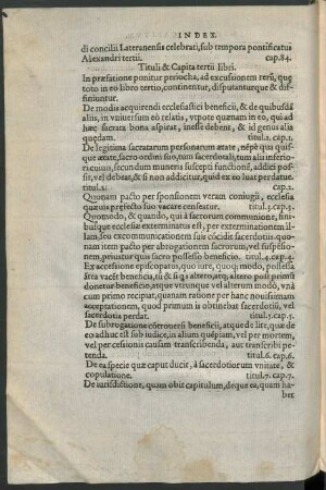 Tituli & Capita tertii libri.