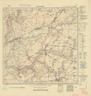 2468 (alte Nr.: 1072) Peterswalde, Meßtischblatt (4cm - Karte)