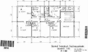 Endersbach: Empfangsgebäude Grundriss 1.Obergeschoß