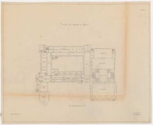 Schloss Posen, Posen Umbau: Grundriss 1.OG 1:200