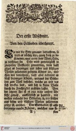Der erste Abschnitt. von den Erdboden überhaupt