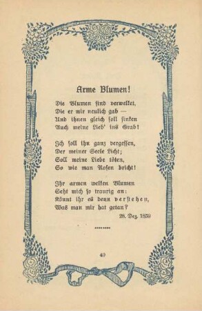 Arme Blumen!