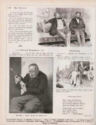 "Was anderes" "Billiges Vergnügen" "Gutmüthig"