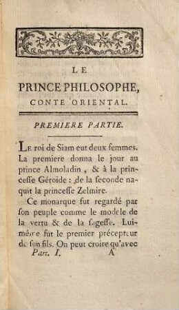 Le Prince Philosophe : Conte Oriental, 1