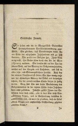 1-11, Sie haben mir die im Marggraeflich-Badenschen ...
