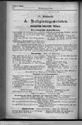 IV. Abschnitt. Religionsgemeinden