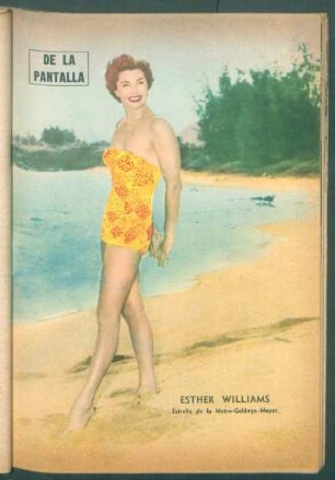 Esther Williams, estrella de la Metro-Goldwyn-Mayer - [Fotografía] : De la pantalla