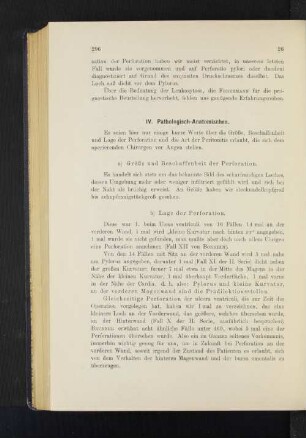 IV. Pathologisch-Anatomisches.