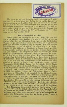 Das Stromgebiet der Elbe