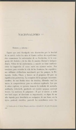 Nacionalismo