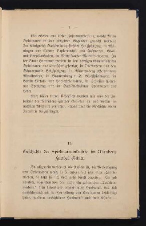 II. Geschichte der Spielwarenindustrie im Nürnberg-Fürther Gebiet.