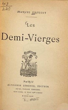 Les Demi-Vierges