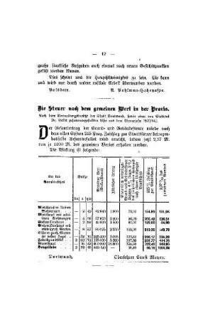 Die Steuer nach dem gemeinen Wert in der Praxis