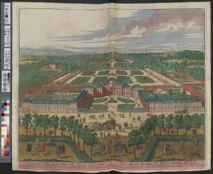 't Koninklyke Lust-Hof En Tuyn Op't Loo : met Privilegie = Vûe De La Maison Et Jardin Royal Du Loo