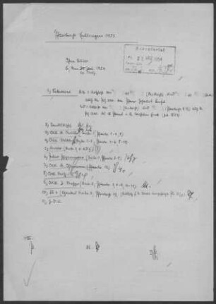 Enslingen: Visitationsbericht mit Pfarrbericht 1953